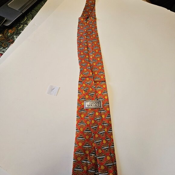 Vintage Gianni Versace Silk Tie new without tags - Picture 9 of 16